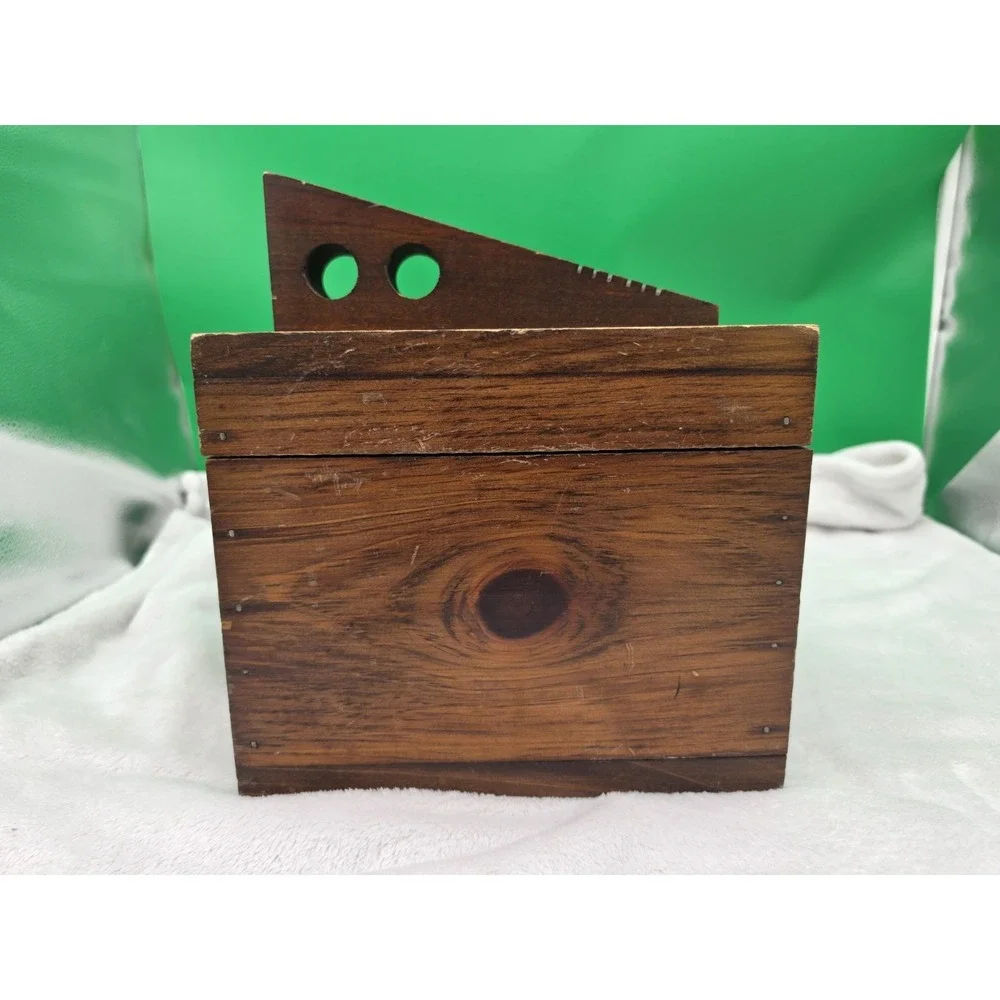 Wooden Shoe Shine Box VTG